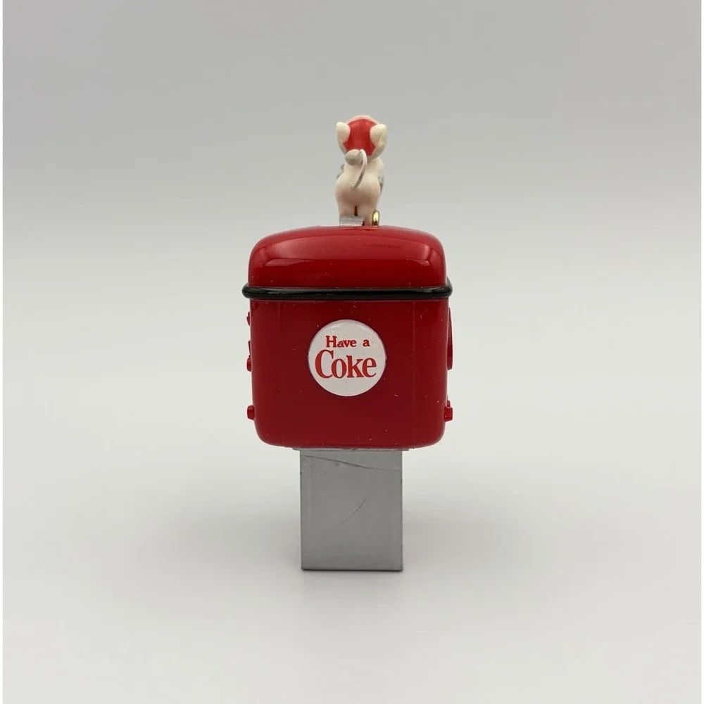 Coca Cola Soda Fountain Dispenser Mice Enesco Christmas Ornament 1990 2nd Issue